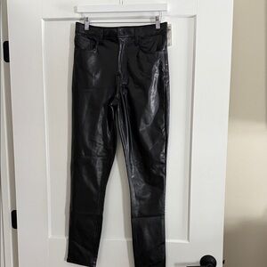 Abercrombie Vegan leather skinny high rise, 6L